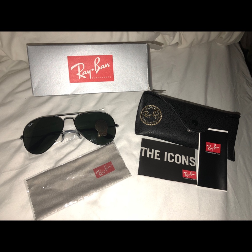 Ray Ban Aviators Black on Black🖤